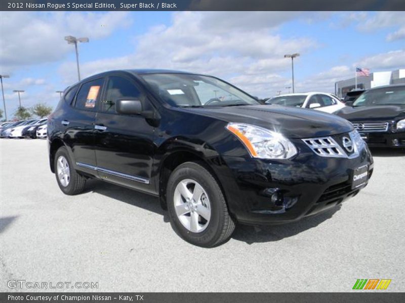 Super Black / Black 2012 Nissan Rogue S Special Edition