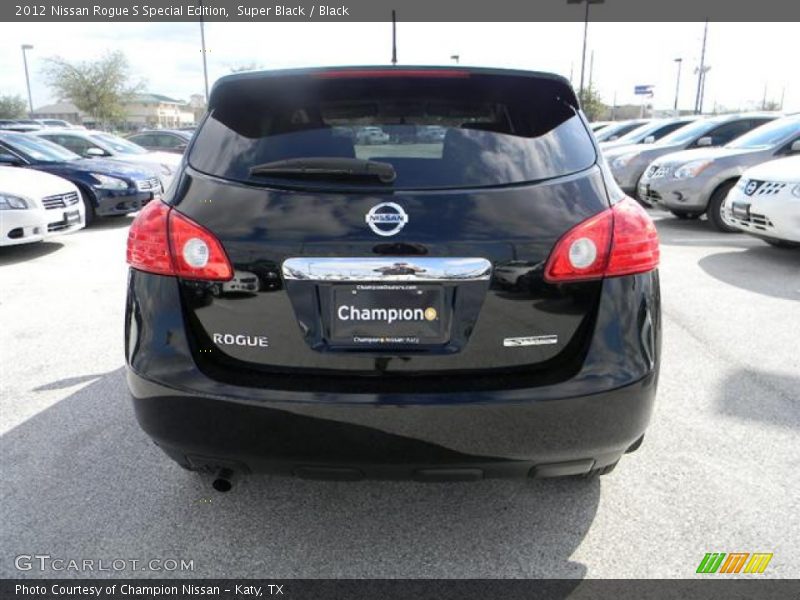 Super Black / Black 2012 Nissan Rogue S Special Edition