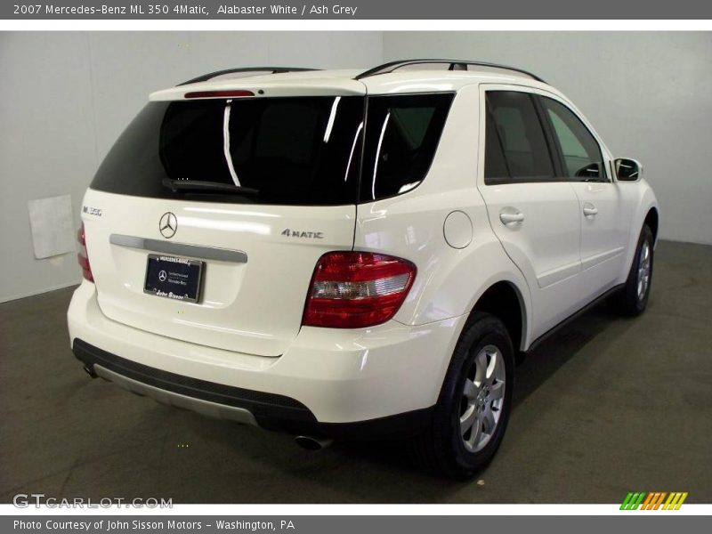 Alabaster White / Ash Grey 2007 Mercedes-Benz ML 350 4Matic