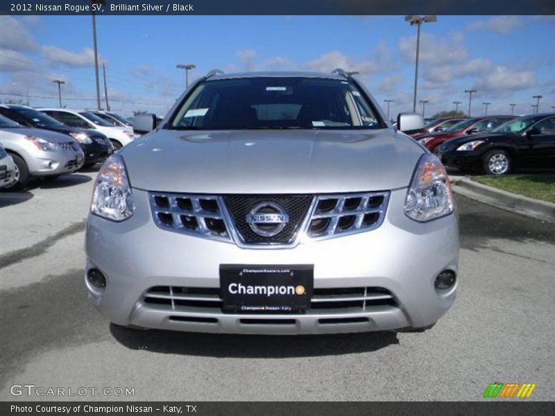 Brilliant Silver / Black 2012 Nissan Rogue SV