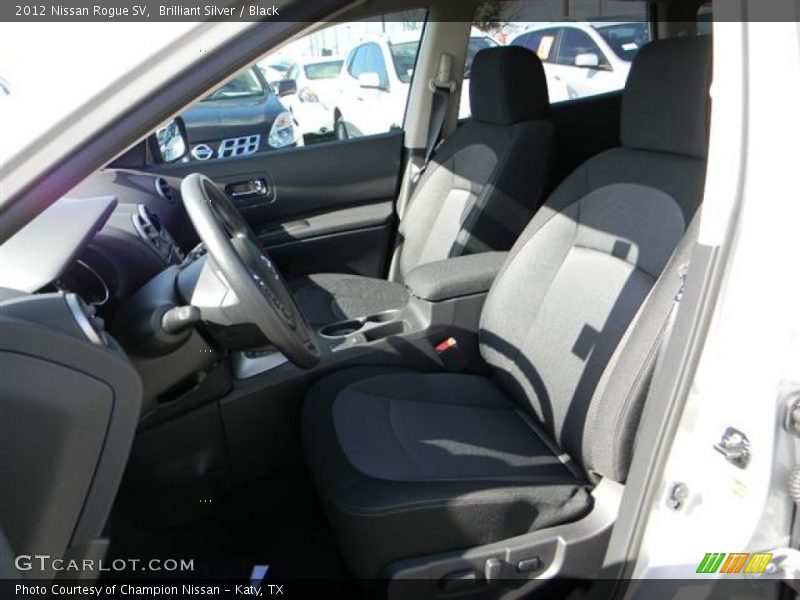 Brilliant Silver / Black 2012 Nissan Rogue SV