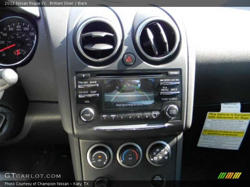 Brilliant Silver / Black 2012 Nissan Rogue SV