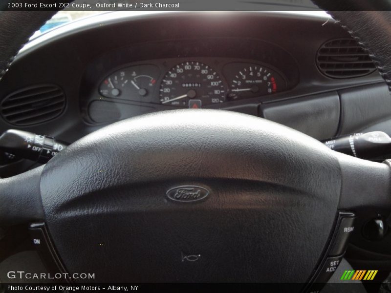 Oxford White / Dark Charcoal 2003 Ford Escort ZX2 Coupe