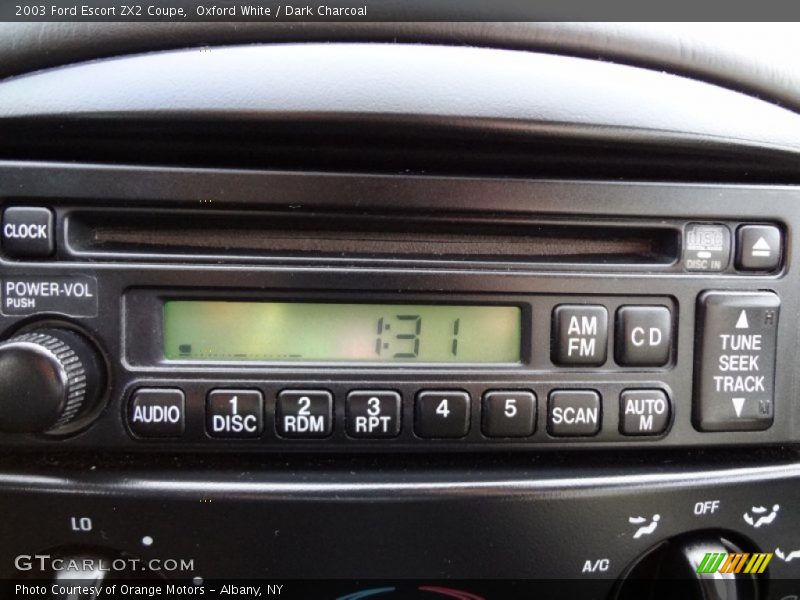 Audio System of 2003 Escort ZX2 Coupe