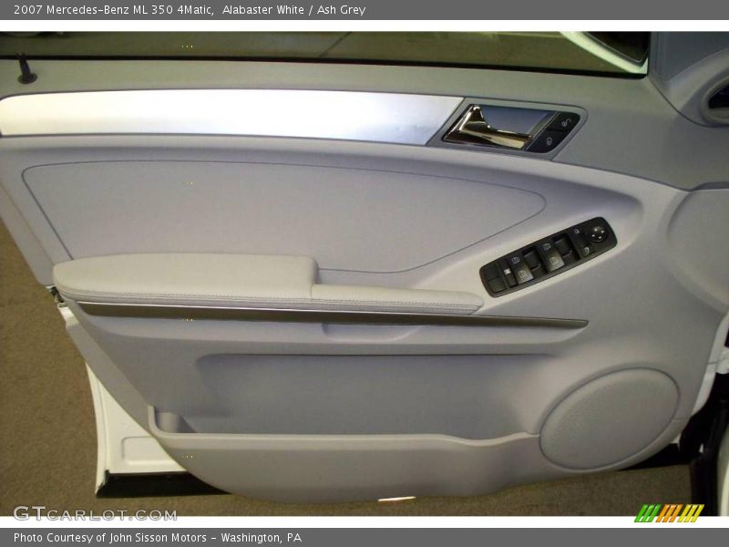 Alabaster White / Ash Grey 2007 Mercedes-Benz ML 350 4Matic