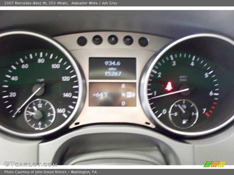 Alabaster White / Ash Grey 2007 Mercedes-Benz ML 350 4Matic