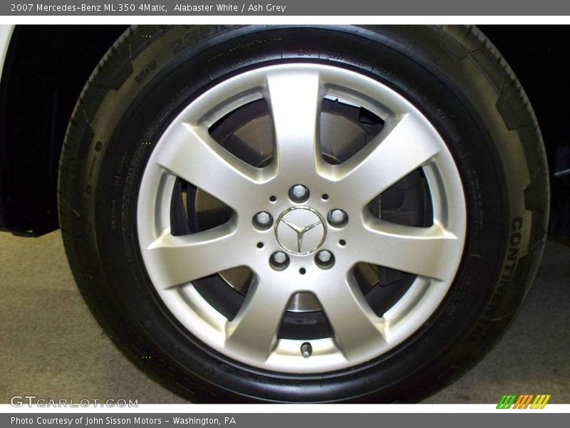 Alabaster White / Ash Grey 2007 Mercedes-Benz ML 350 4Matic