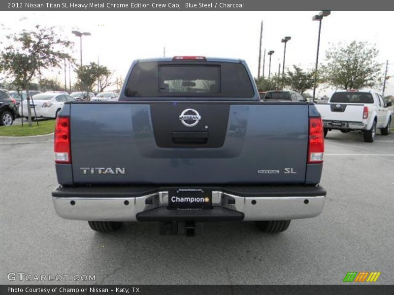 Blue Steel / Charcoal 2012 Nissan Titan SL Heavy Metal Chrome Edition Crew Cab