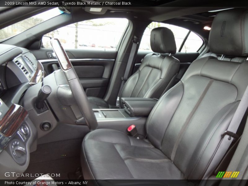 Tuxedo Black Metallic / Charcoal Black 2009 Lincoln MKS AWD Sedan