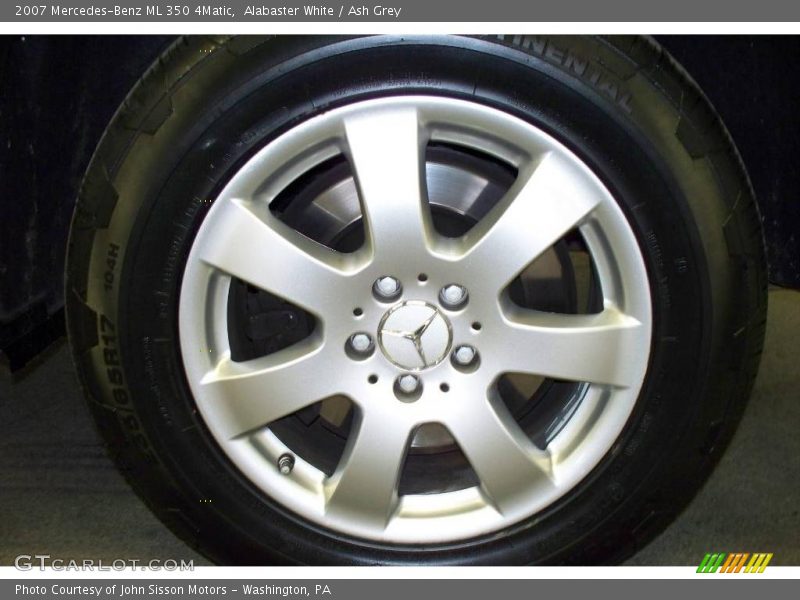 Alabaster White / Ash Grey 2007 Mercedes-Benz ML 350 4Matic