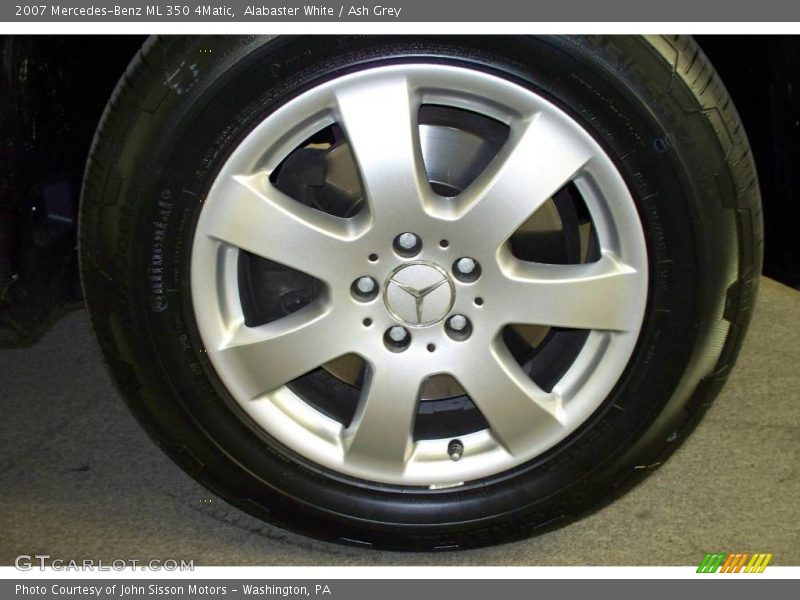 Alabaster White / Ash Grey 2007 Mercedes-Benz ML 350 4Matic