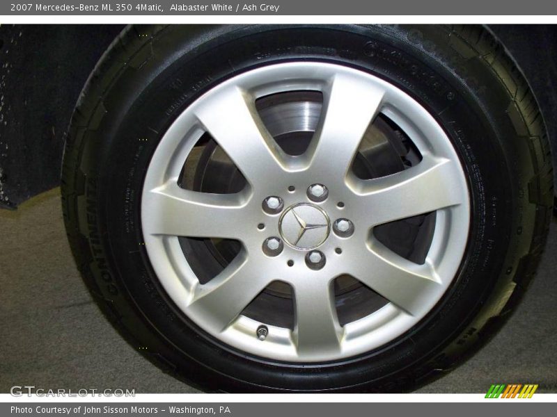 Alabaster White / Ash Grey 2007 Mercedes-Benz ML 350 4Matic