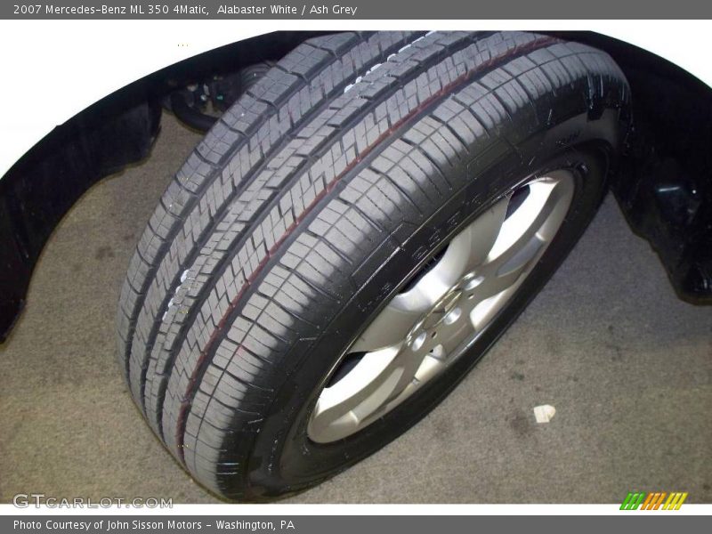 Alabaster White / Ash Grey 2007 Mercedes-Benz ML 350 4Matic