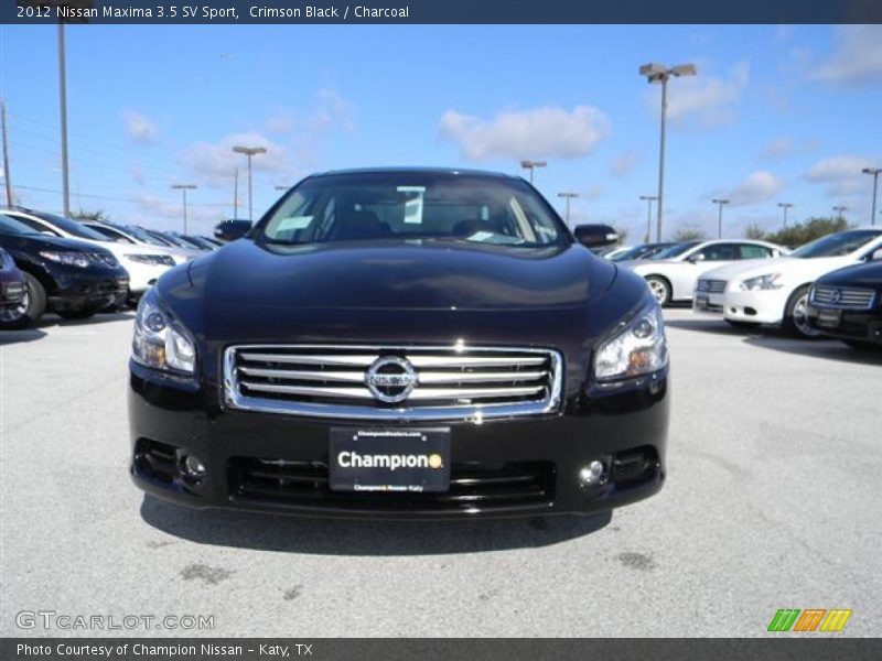 Crimson Black / Charcoal 2012 Nissan Maxima 3.5 SV Sport
