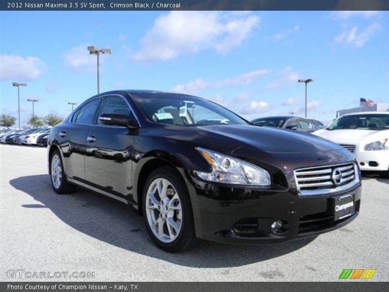 Crimson Black / Charcoal 2012 Nissan Maxima 3.5 SV Sport