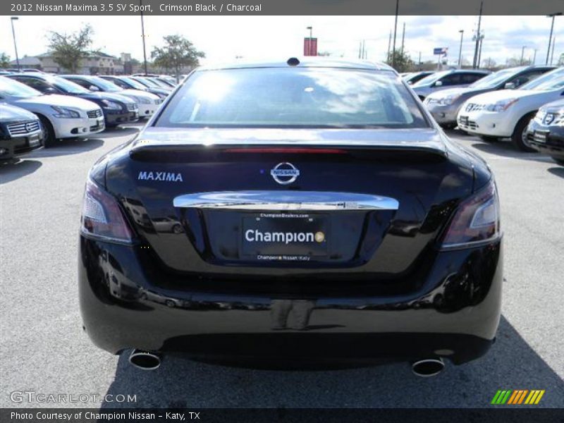 Crimson Black / Charcoal 2012 Nissan Maxima 3.5 SV Sport