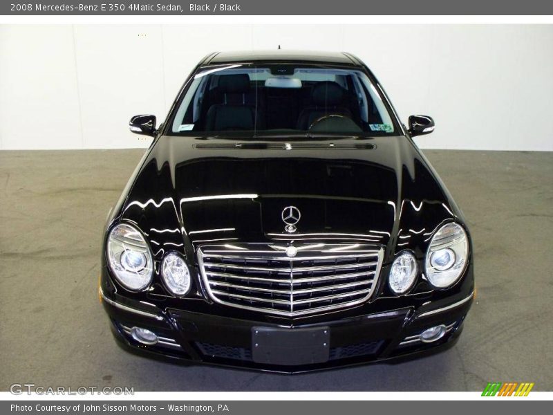 Black / Black 2008 Mercedes-Benz E 350 4Matic Sedan
