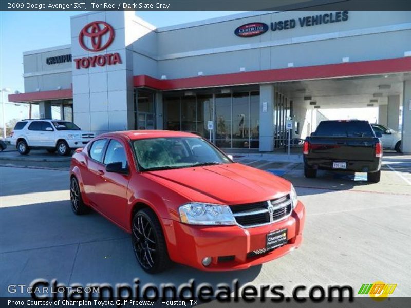 Tor Red / Dark Slate Gray 2009 Dodge Avenger SXT