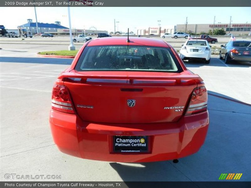 Tor Red / Dark Slate Gray 2009 Dodge Avenger SXT