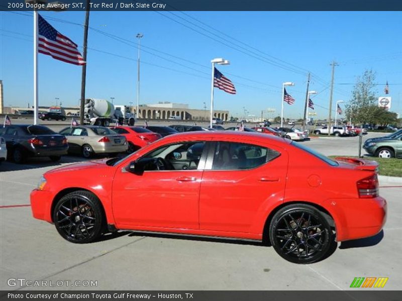 Tor Red / Dark Slate Gray 2009 Dodge Avenger SXT