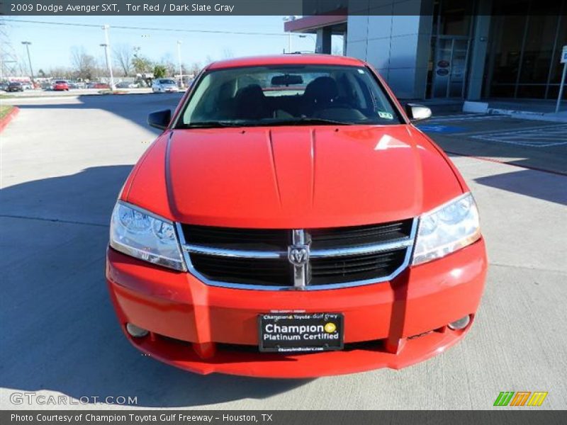 Tor Red / Dark Slate Gray 2009 Dodge Avenger SXT