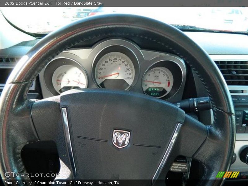 Tor Red / Dark Slate Gray 2009 Dodge Avenger SXT