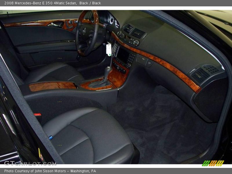 Black / Black 2008 Mercedes-Benz E 350 4Matic Sedan