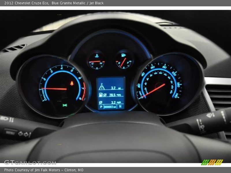 Blue Granite Metallic / Jet Black 2012 Chevrolet Cruze Eco