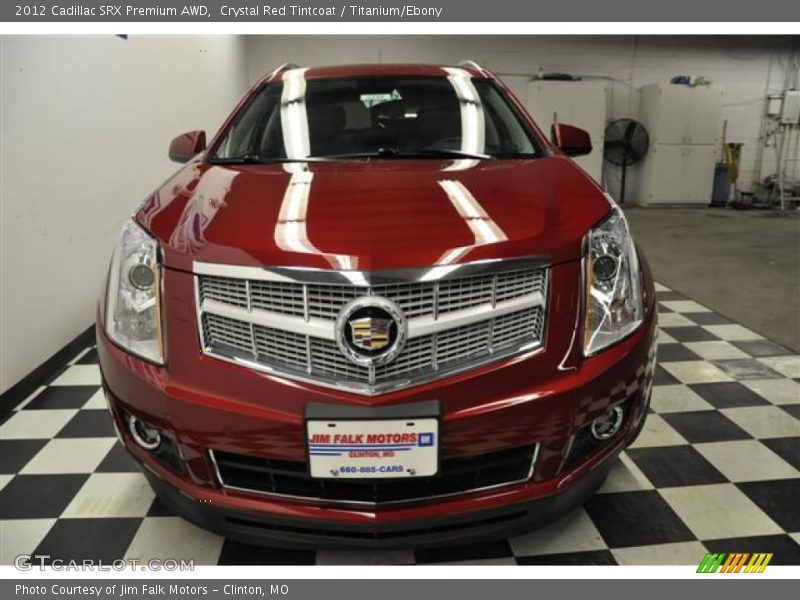 Crystal Red Tintcoat / Titanium/Ebony 2012 Cadillac SRX Premium AWD