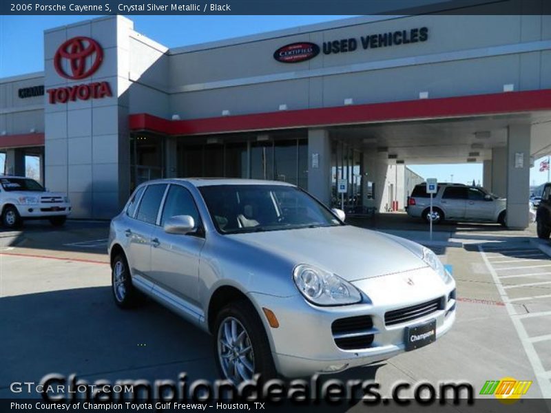 Crystal Silver Metallic / Black 2006 Porsche Cayenne S