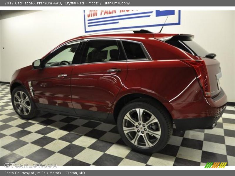 Crystal Red Tintcoat / Titanium/Ebony 2012 Cadillac SRX Premium AWD