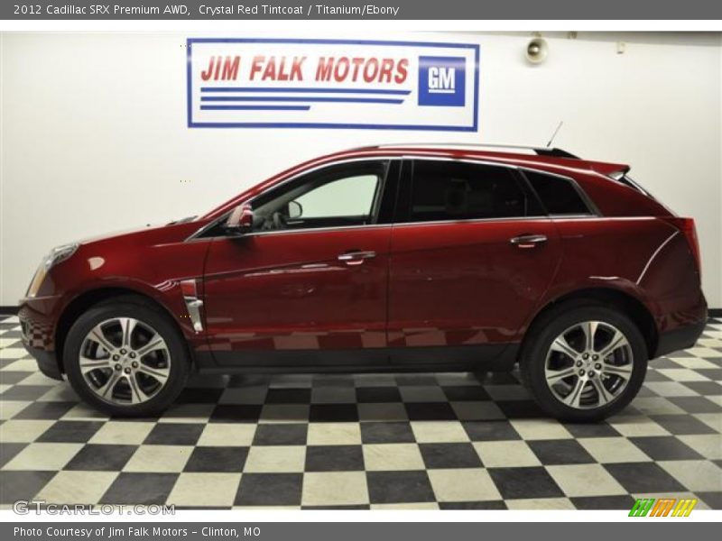 Crystal Red Tintcoat / Titanium/Ebony 2012 Cadillac SRX Premium AWD