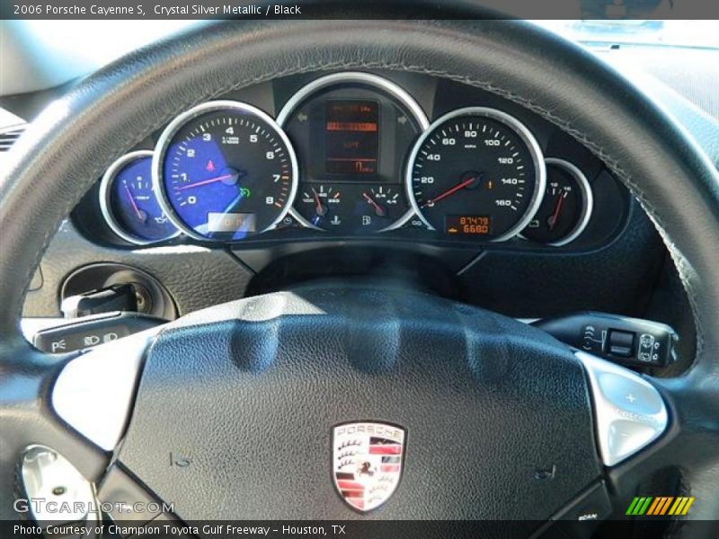 Crystal Silver Metallic / Black 2006 Porsche Cayenne S