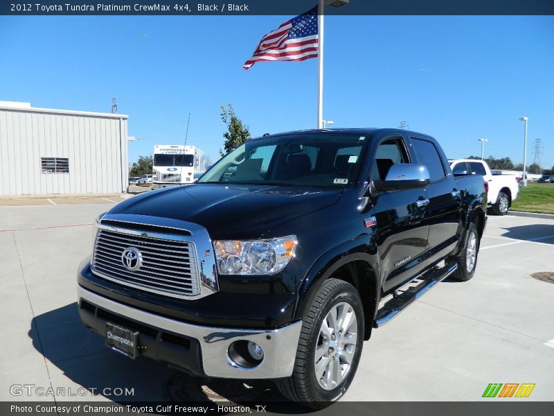 Black / Black 2012 Toyota Tundra Platinum CrewMax 4x4