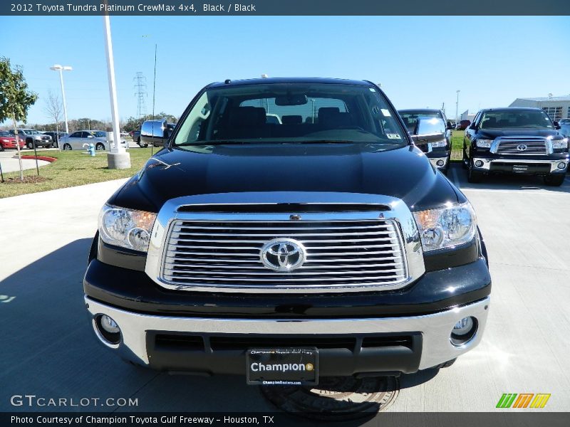 Black / Black 2012 Toyota Tundra Platinum CrewMax 4x4