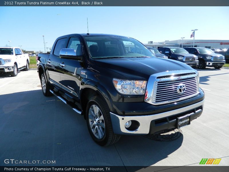 Black / Black 2012 Toyota Tundra Platinum CrewMax 4x4