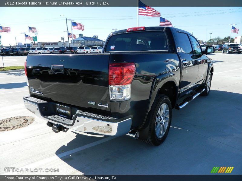 Black / Black 2012 Toyota Tundra Platinum CrewMax 4x4