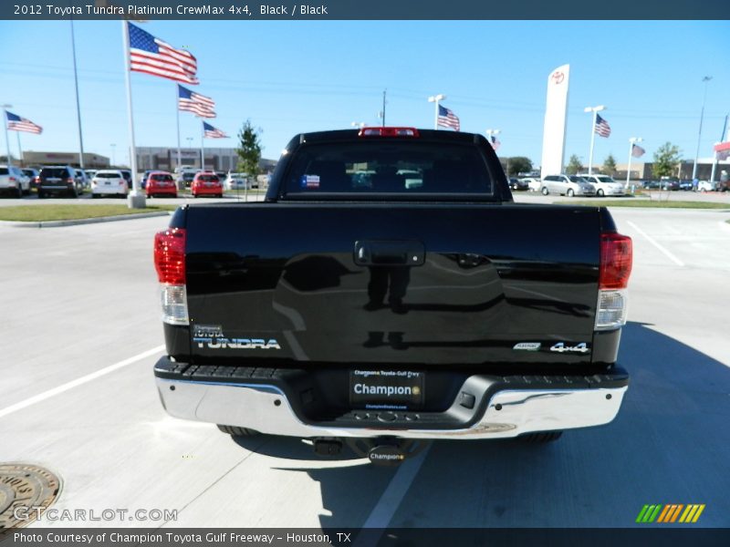 Black / Black 2012 Toyota Tundra Platinum CrewMax 4x4