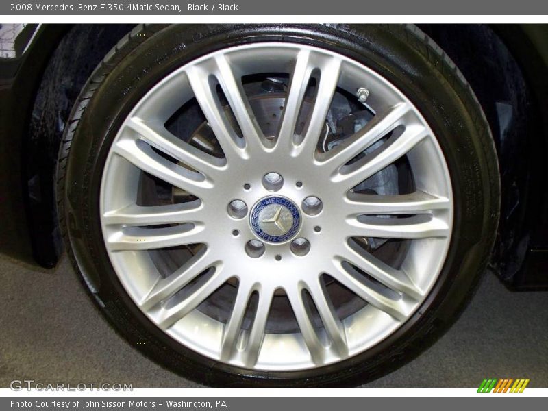 Black / Black 2008 Mercedes-Benz E 350 4Matic Sedan