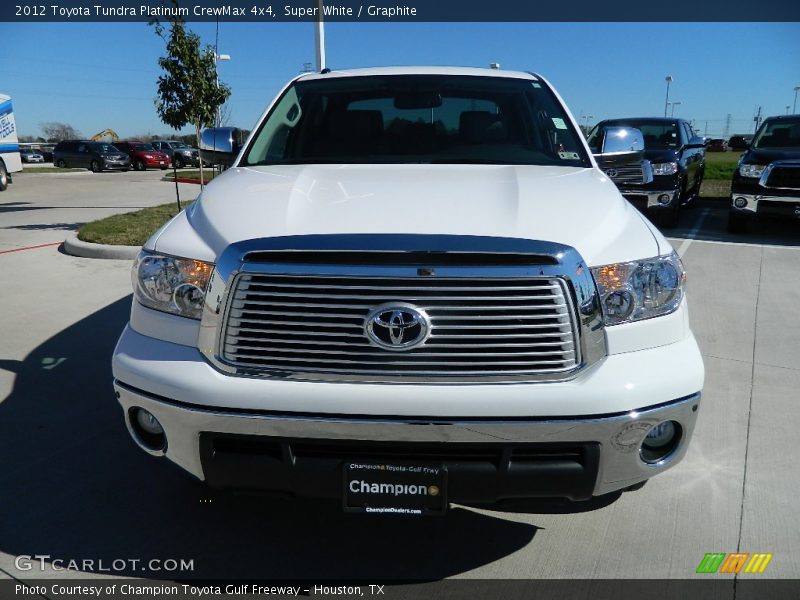 Super White / Graphite 2012 Toyota Tundra Platinum CrewMax 4x4