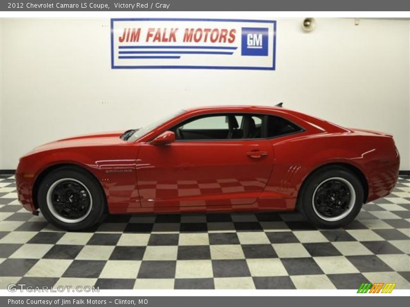 Victory Red / Gray 2012 Chevrolet Camaro LS Coupe
