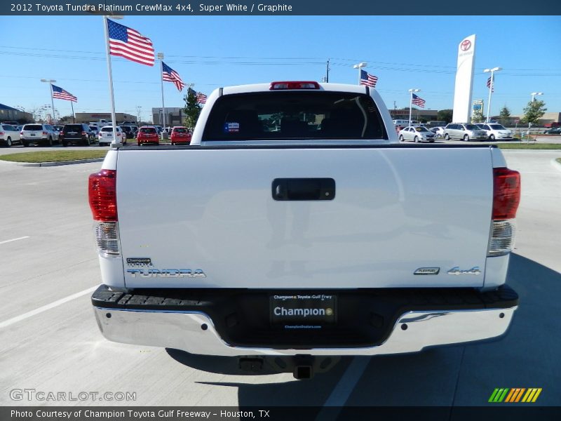 Super White / Graphite 2012 Toyota Tundra Platinum CrewMax 4x4