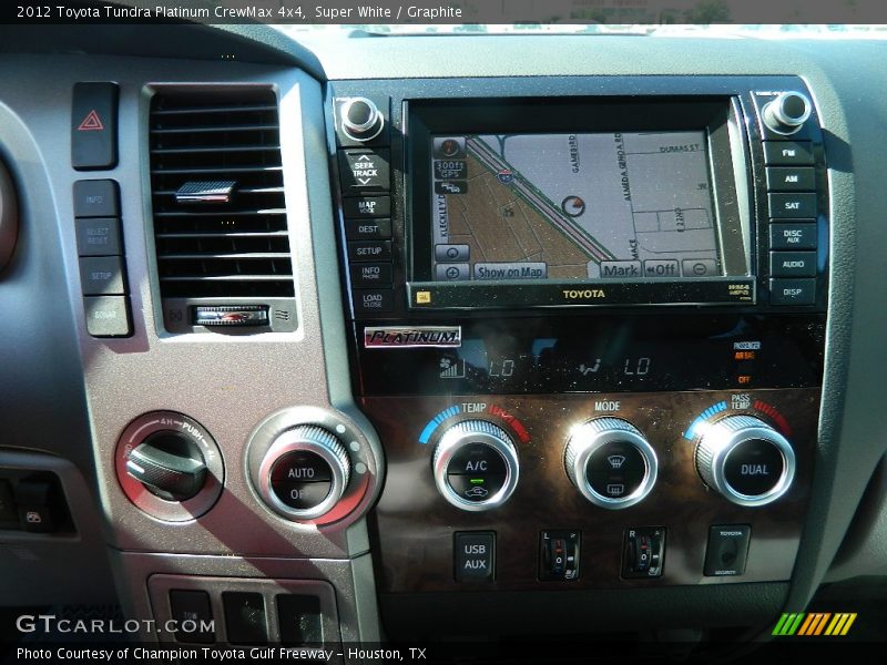 Super White / Graphite 2012 Toyota Tundra Platinum CrewMax 4x4