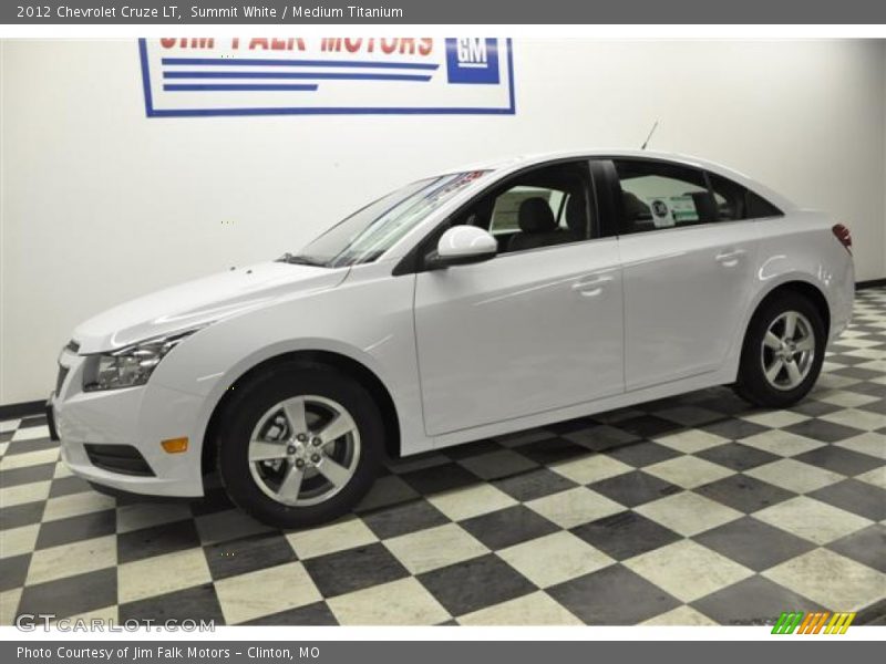 Summit White / Medium Titanium 2012 Chevrolet Cruze LT