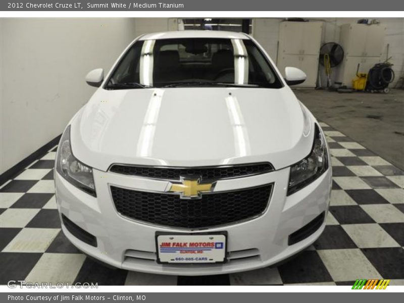 Summit White / Medium Titanium 2012 Chevrolet Cruze LT