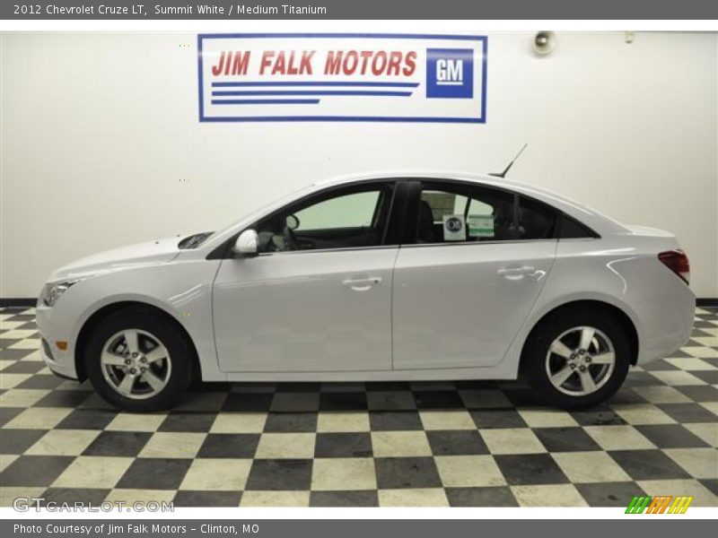 Summit White / Medium Titanium 2012 Chevrolet Cruze LT