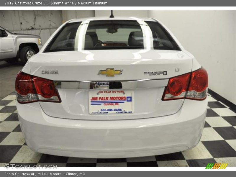 Summit White / Medium Titanium 2012 Chevrolet Cruze LT