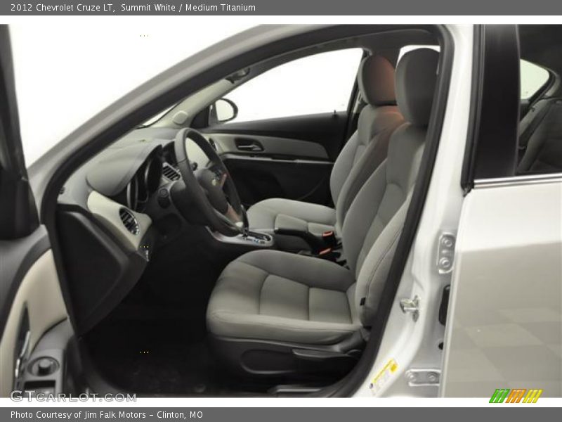 Summit White / Medium Titanium 2012 Chevrolet Cruze LT
