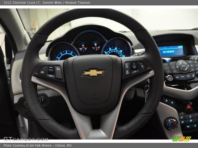 Summit White / Medium Titanium 2012 Chevrolet Cruze LT