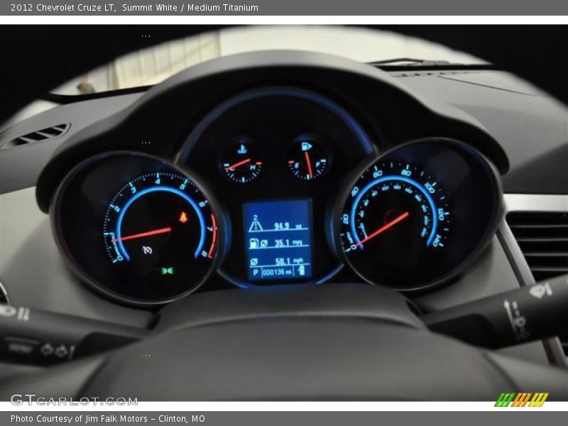 Summit White / Medium Titanium 2012 Chevrolet Cruze LT